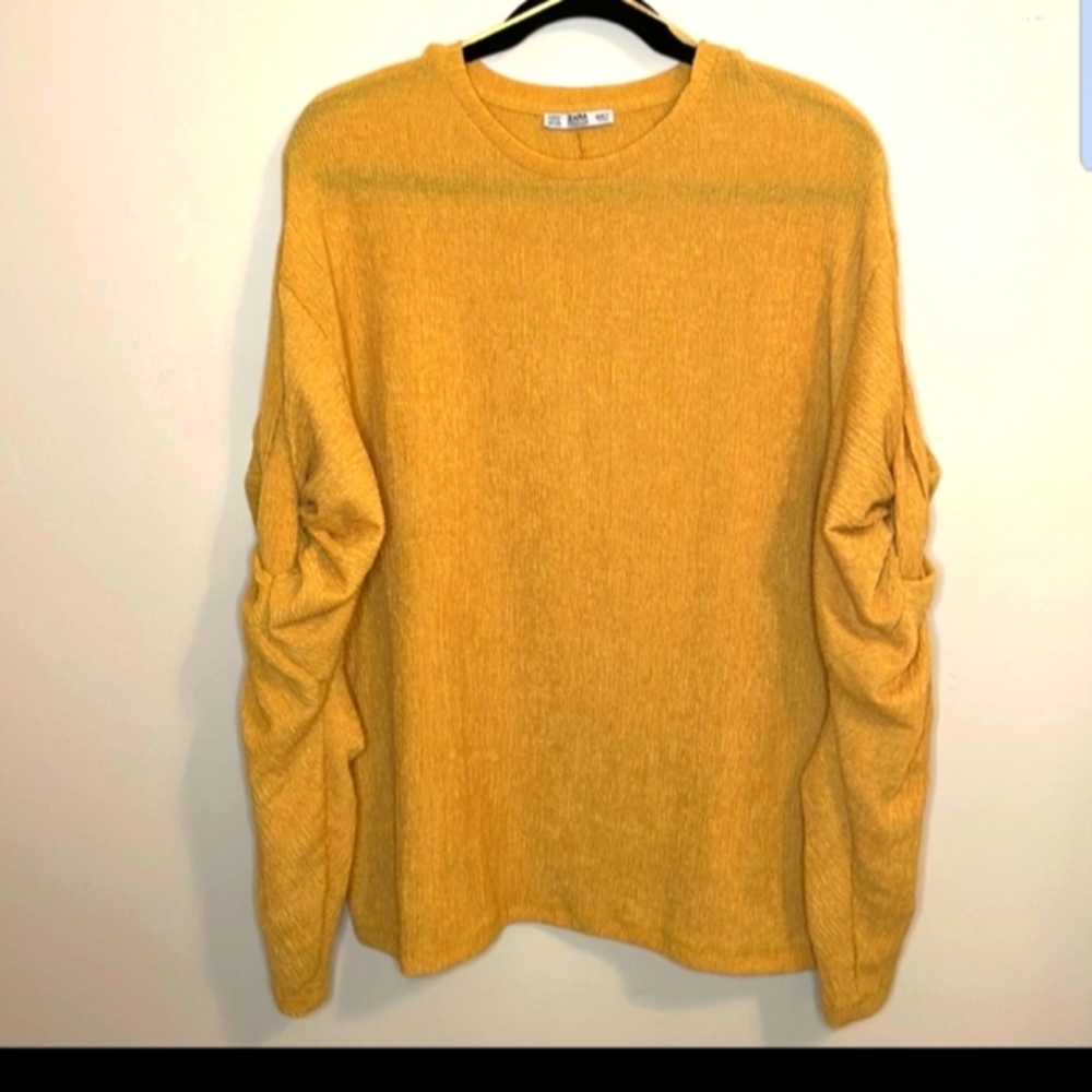 Zara..Twist Sleeve Top